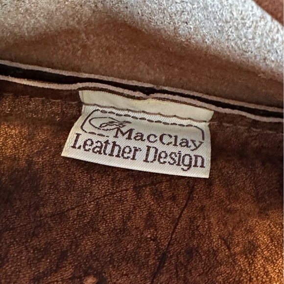 MacClay Leather Distressed Brown Crossbody Bag Handmade Sm 4x6 Marbled Rustic - Picture 9 of 15